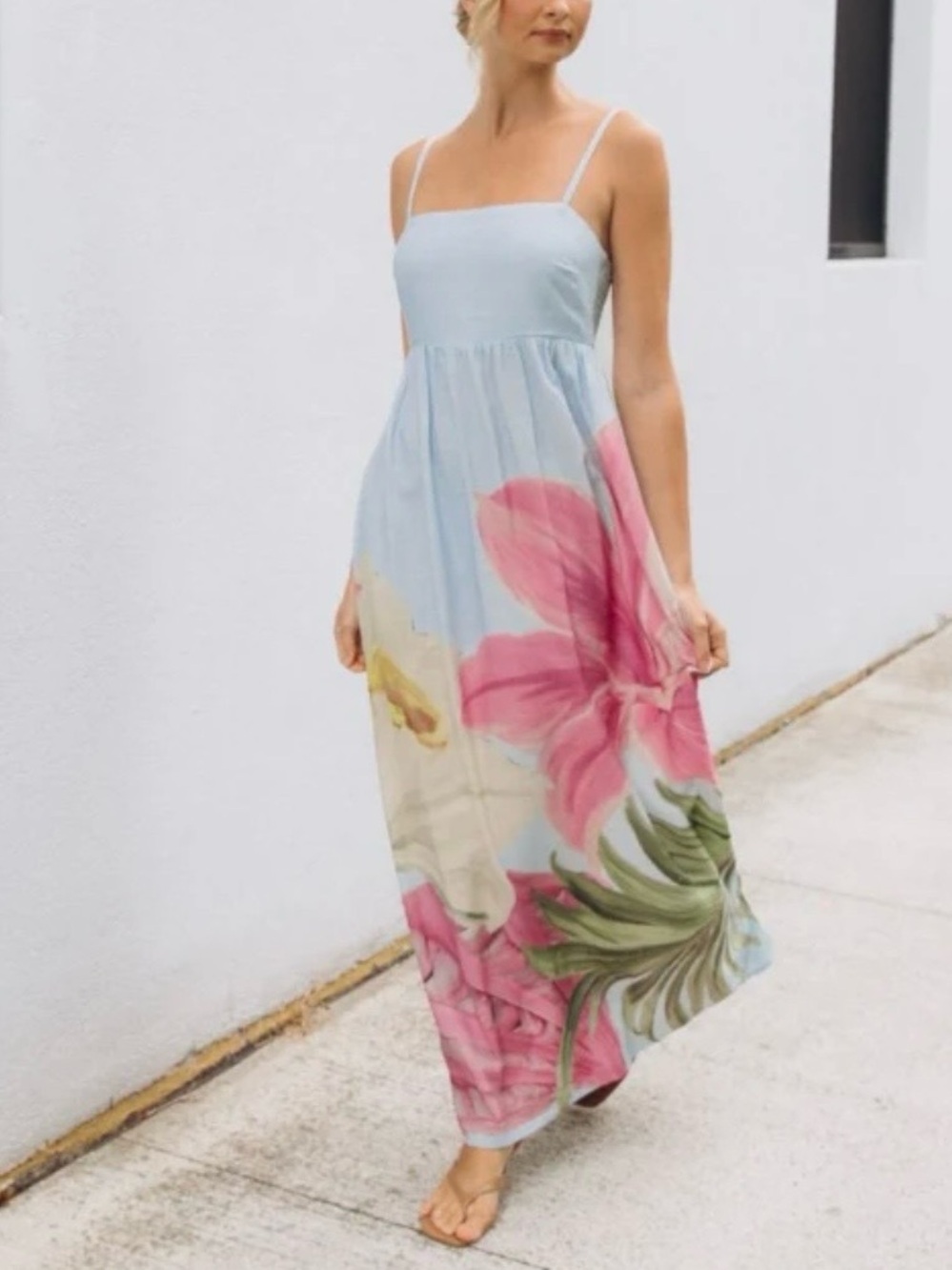 Island Floral Maxi dress by White Closet size Small NWOT